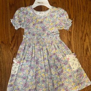 Matilda Jane Purple Floral Smocked Pocket Dress